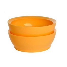美國Calibowl 專利防漏碗 28oz大碗2入組 橘色